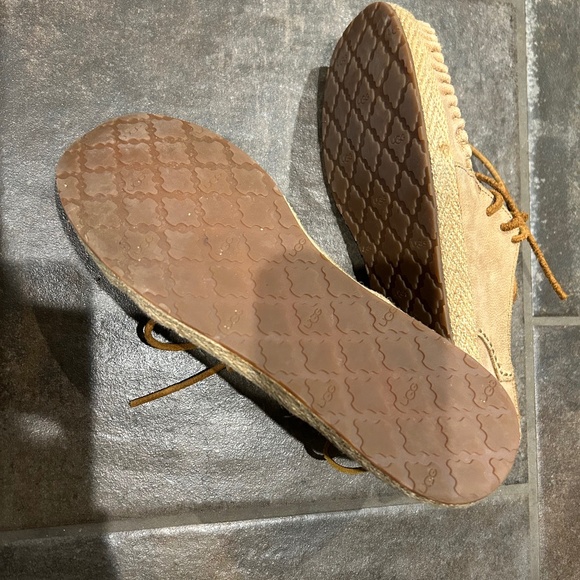 UGG Espadrille Oxford Moccasin - Brown Leather - Picture 2 of 2